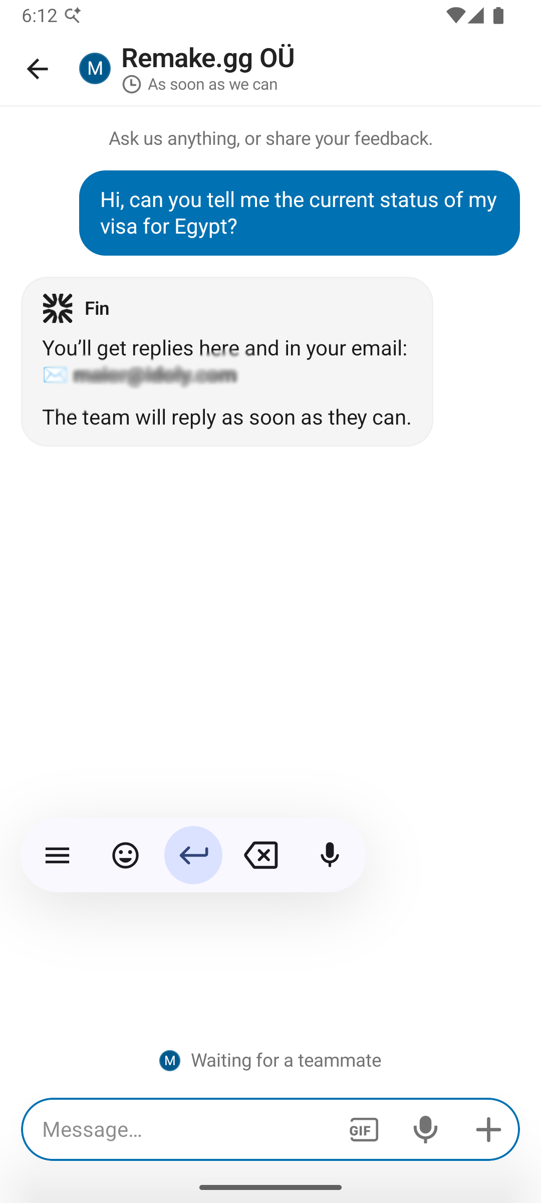 24/7 live chat support with Intercom integration